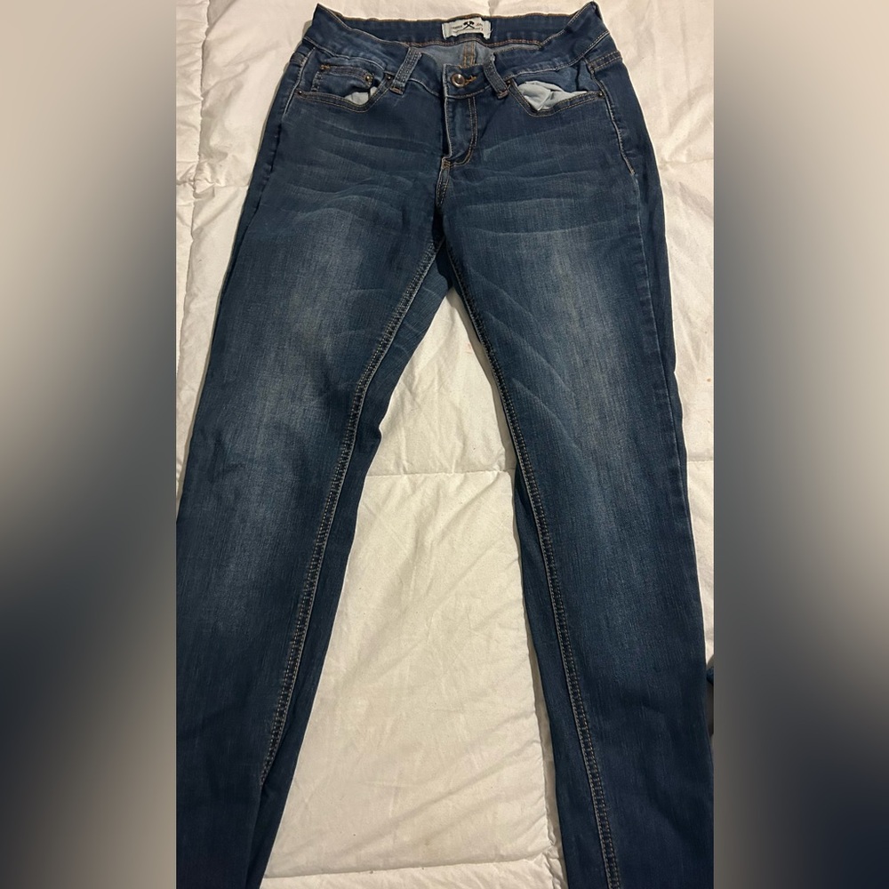 Women blue jeans